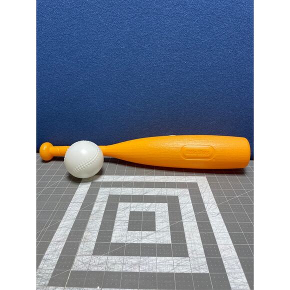 Little Tikes Tee Ball T-Ball Plastic Baseball Bat Ball Replacement Extra Set - Picture 1 of 3